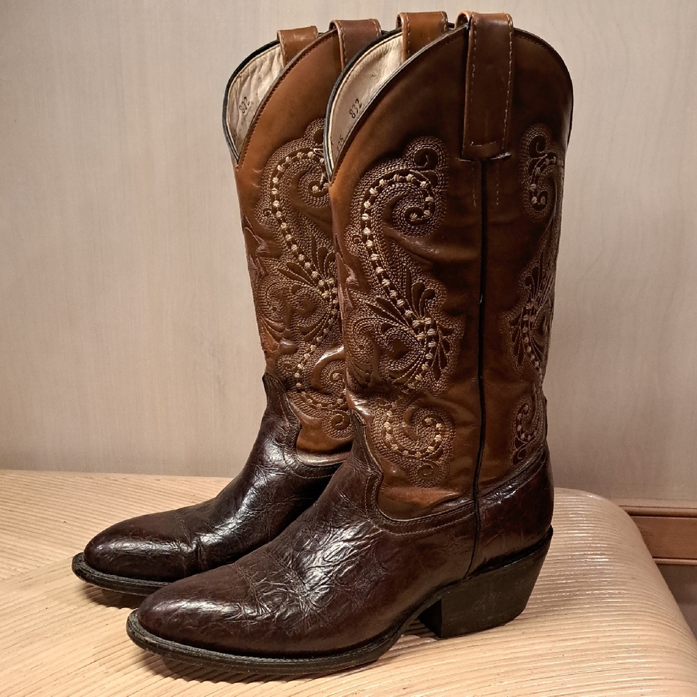 Calexico Vaquero Vintage Embroidered Leather Cowboy Boots 8.5